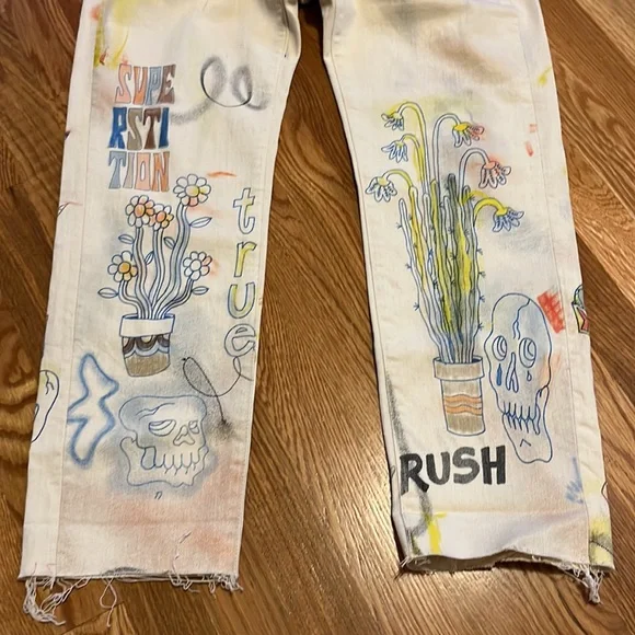 NWT MOTHER The Scapper Cuff Ankle Fray in Superstition size 29 - Picture 12 of 16